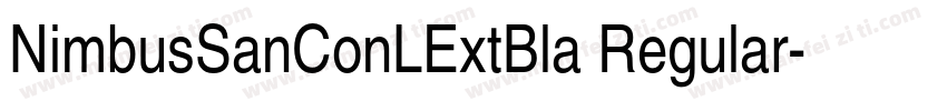 NimbusSanConLExtBla Regular字体转换